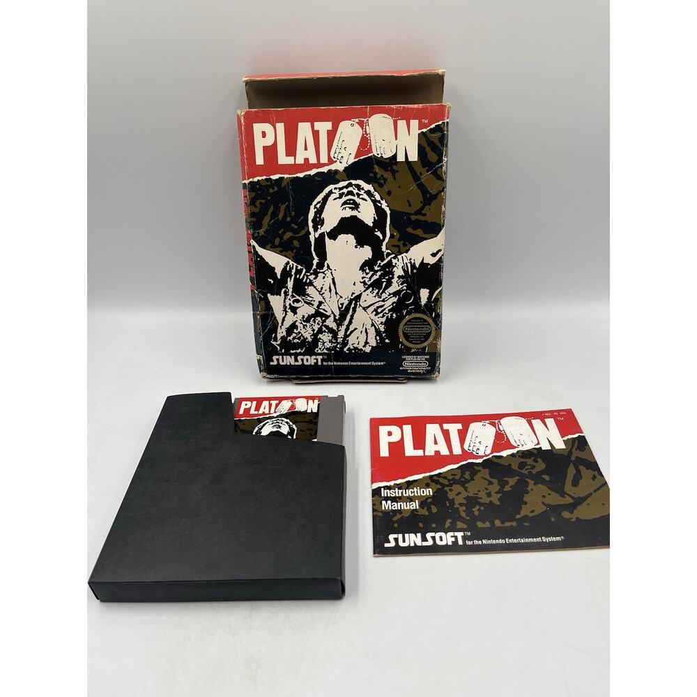 Platoon (Nintendo Entertainment System NES) Authentic CIB Complete